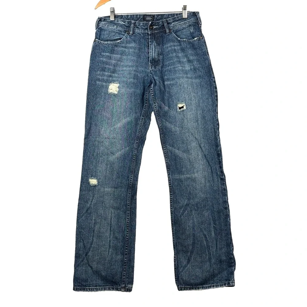 Von Dutch Mens Y2K Kustommade Originals Straight Leg Jeans 32X32 Distressed 3069